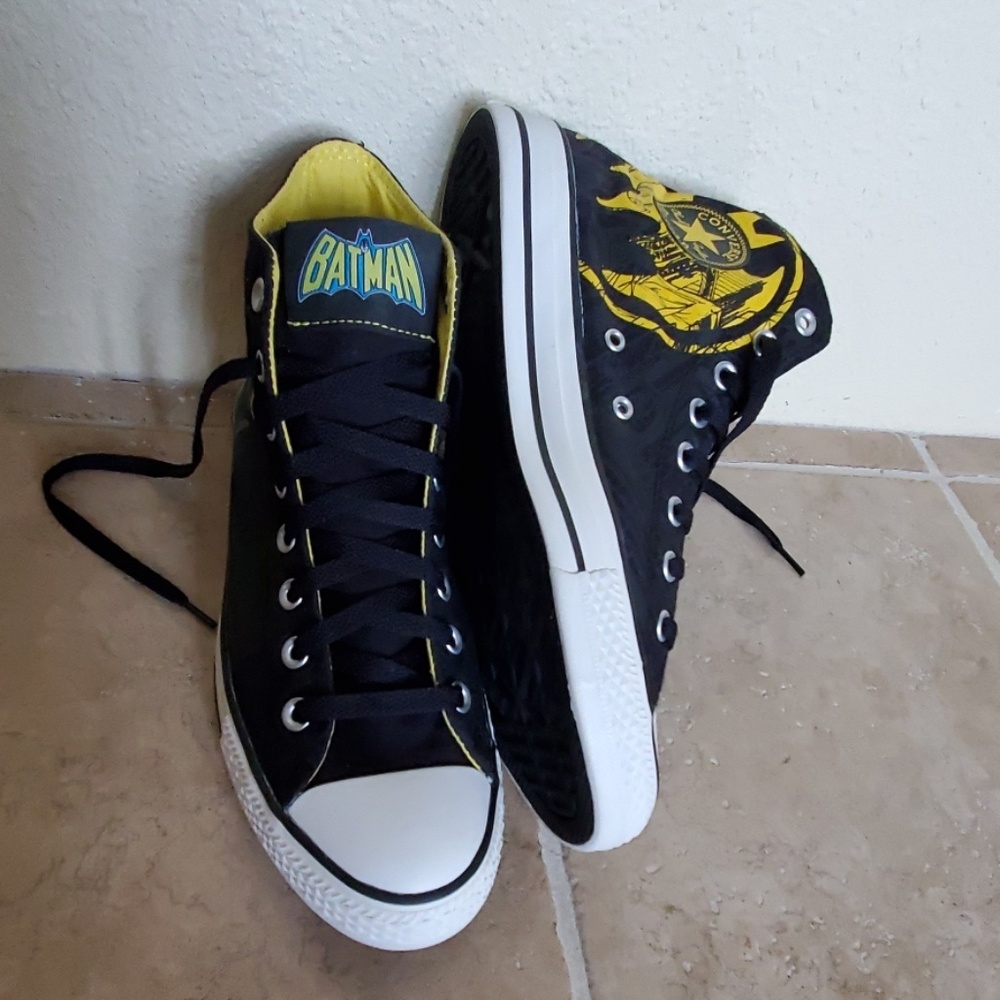 Converse batman hi top black & yellow